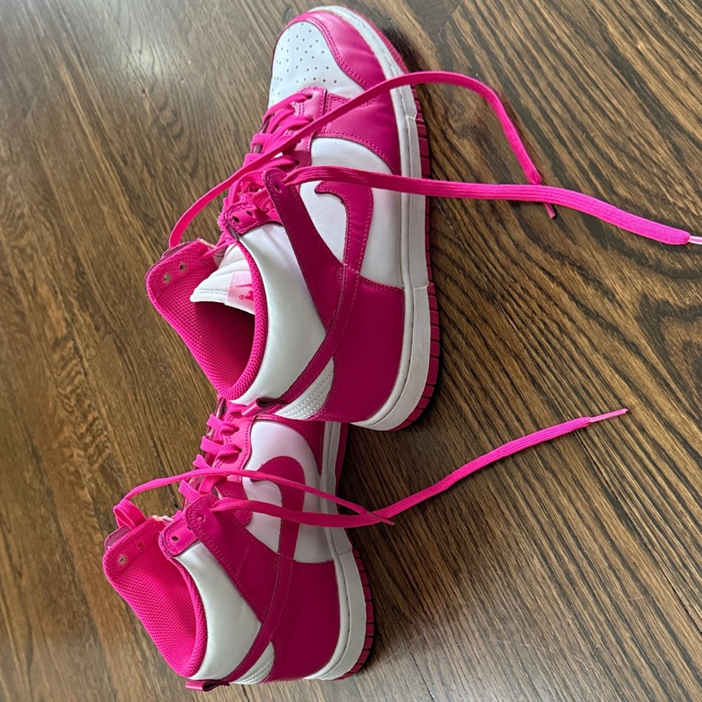 Nike Pink and White Athletic Shoes